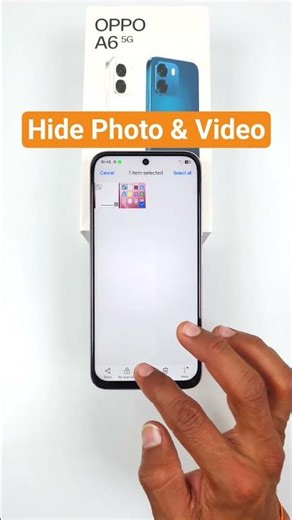 How to hide photo & video in Oppo A6 - #oppoa6 #hidephotos #hidevideo #shorts