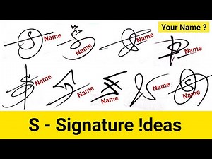 ✅" S " Letter Signature Style Easy | Beautiful Signature For Alphabet S | How to Signature Your Name