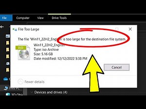 Fix file is too large for the destination file system | How to Solve The file is too large Error ✅