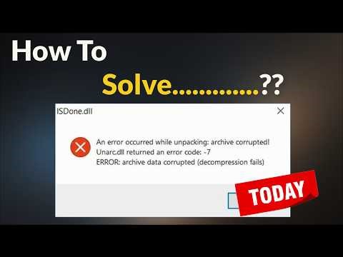 How to Fix Isdone.dll & Unarc.dll Error During Game Installations For All Big Games - 2026 - Today