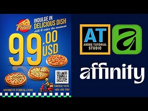 How to create pizza poster in Affinity 2025