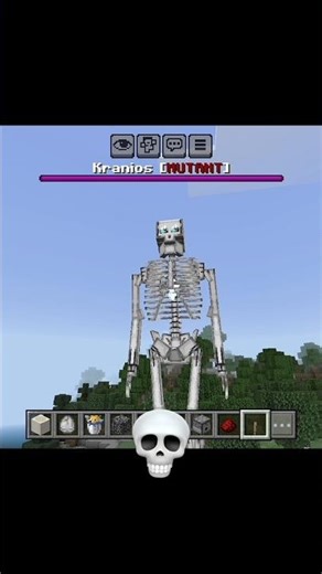 Summoned skeleton mutant in Minecraft #shorts #minecraft