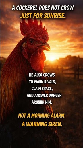 A Cockerel Is Not Just A Morning Alarm 🐓😳