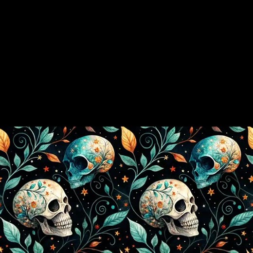 Colorful Skulls Seamless Patterns, Floral Sugar Skull Digital Papers, Day of the Dead Backgrounds, Gothic Boho Pages, (commercial Use, PNG) - Etsy