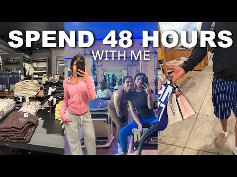 SPEND 48 HOURS WITH ME || retail therapy ,pilates ,food