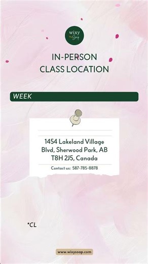 February 2026 Class Schedule | Wixy Soap