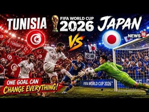 Tunisia vs Japan FIFA World Cup 2026 LIVE Streaming | Ayase Ueda Vs Ellyes Skhiri Face Off | N18G