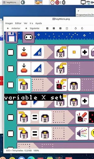 Compara el código para crear un contador que suma con MakeCode y MicroCode.