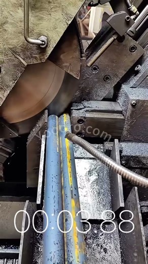 How to cut an iron rod？ #yoodro #cnc #sawblade #tct #freud #machine #wood #pcd #aluminum #welding