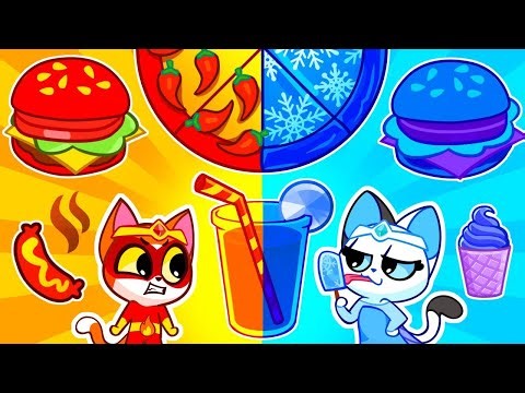 Hot Baby vs Cold Baby 🔥❄️ Opposites Challenge | Kids Learning Cartoons