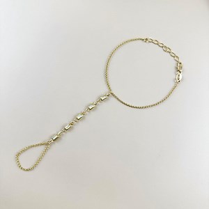 18k Gold Filled Mother of Pearl Hand Chain - Etsy