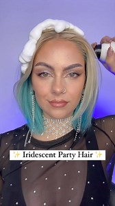 I made my own iridescent hair gel & I'm obsessed ✨ Who's gonna make some for NYE? Just mix your fave sparkly pigment into hair gel 🪩 Products (ft PR gifting) Mousse @percyandreed Brush @bellamihair Curling Wand - @ghdhair Curve Thin Wand (Hair Ambassador) Hair Gel @vo5 Loose Pigment in Blue Moon @prettywitchcosmetics Rhinestone Scrunchie @accessorize Hairspray @redken #sophiehannah #nyehair #bluehair #hairgel #glitterhair #iridescenthair #iridescent #partyhair #hairstyleideas #updostyles | Soph