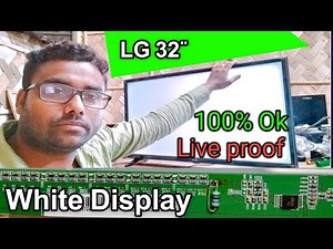 32 inch LED TV white display problem#lg led tv repairing