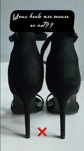 Are Your Heels Secure or Not? 👠 Easy Heel Fit Check #Shorts#heels #ootd #fashion