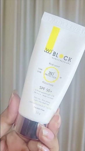 360 BLOCK SUNSCREEN GEL REVIEW | #shorts #sunscreen #skincare
