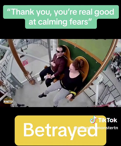 The ultimate betrayal. #thrillride #amusementpark #ridereaction #pigeonforgetn #mountainmonsterpf #mountainmonster #pigeonforgetennessee