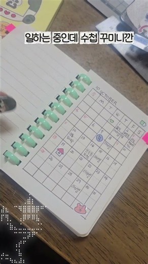 워킹맘 스케줄러 &가계부 #미니 다꾸#직장인시간 순삭 #월급루팡 #대기시간이많아요 #취저 #귀엽당 #미니수첩