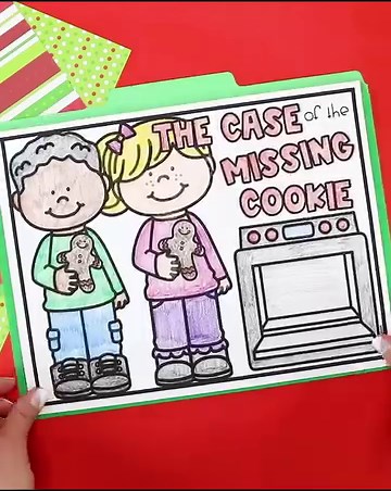 Who stole the gingerbread cookie?! Put a spin on your Gingerbread Man activities, as your students complete challenges and receive clues to determine who stole the missing cookie! The Case of the Missing Cookie begins with a little note from the old lady: Where, oh, where, Is the gingerbread man? Find him, find him, If you can! Someone took our treat, From the plate. Hurry, hurry, Before it’s too late! Complete each challenge. Then, read the clue. Eliminate the suspects, And save him too! Litera
