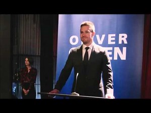 Arrow 4x14 Oliver Wins the election scene