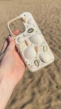 Making a mermaid shell phone case ✨ #diy #crafting #craftingtutorial #phonecase #seashells