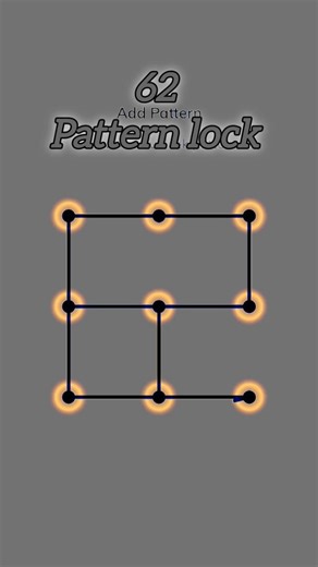 62 Pattern lock 🔐 #patterns