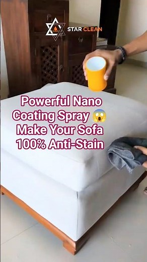 Powerful Nano Coating Spray 😱 Make Your Sofa 100% Anti-Stain #nanocoating #viral #shortsfeed