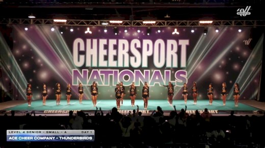 ACE Cheer Company - Huntsville - Thunderbirds [2026 L4 Senior - Small - A Day 1] 2026 CHEERSPORT National All Star Cheerleading Championship