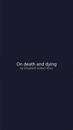 You Need to Read On death and dying | Book Summary #Shorts