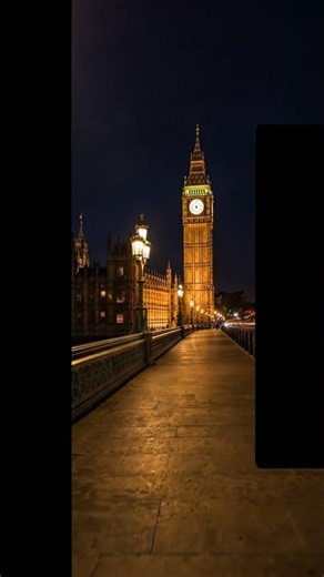 Big Ben at Night Hits Different 🕰️✨ #london #nightvibes #travel