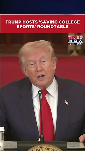 US President Trump Holds College Sports Roundtable At The White House Amid War With Iran #shorts