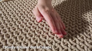 Checkered Bath Mat, Super Absorbent Non Slip Bath Mats for Bathroom Floor 3D Woven Bathroom Mat with Tassels Machine Washable Bathroom Rugs Beside Tub, 17" x 24", Brown