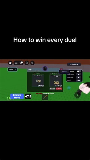tutorial on how to win every duels on steal a brainrot 😎 #fyp #sab #viral #stealabrainrot #duels