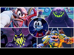 Disney Epic Mickey Rebrushed - All Bosses with Cutscenes + Good Ending (4K)