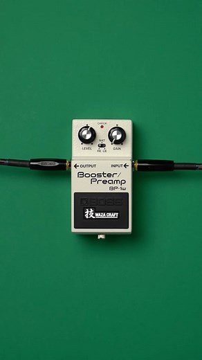 The BP-1W lets you integrate the magical tone-shaping properties of the legendary Roland RE-201 Space Echo. The "RE" mode adds fatness and warmth even at the lowest Gain settings, with increasing saturation as the knob is turned up. You can achieve powerful driven sounds with rich analog compression characteristics, providing foundational vintage color to feed pedals and amps. #BOSSBP1W #BP1W #BOSSpreamp #BOSSboost #BOSSwazacraft #wazacraft #pedalsandeffects #pedalboards #bosspedals #bosspedal #