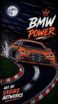 Drawing the Iconic BMW M4! 🏎️💨 | Step-by-Step Car Art #shorts