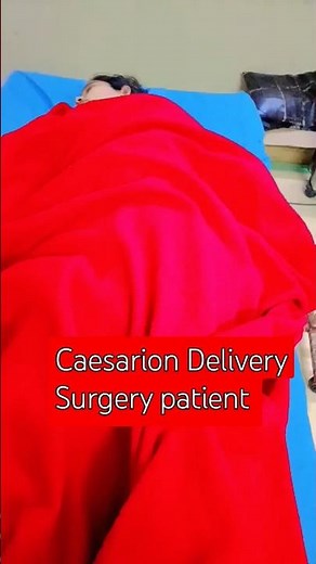 Caesarion delivery surgery patient