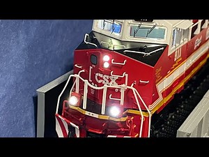 Ho scale Broadway Limited ES44AC Pride in Service CSX #911 Honoring First Responders Demo