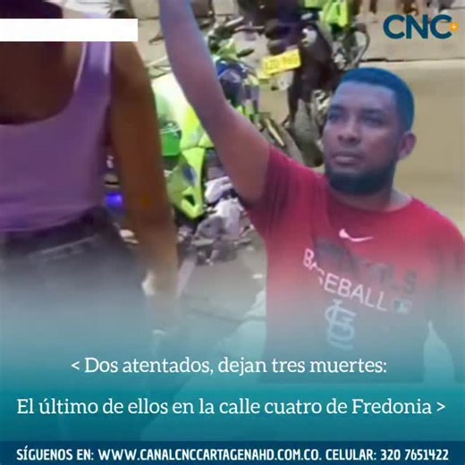Canal CNC Cartagena on Instagram: "Una jornada violenta se vivió este sábado en Cartagena, luego de que tres personas perdieran la vida en dos atentados sicariales registrados en distintos puntos de la ciudad. El primer hecho ocurrió en el barrio Nelson Mandela, donde fue asesinado Rafael Barragán, reconocido líder social que dedicaba su tiempo a apoyar procesos culturales con jóvenes artistas de la zona. Según testigos, dos hombres en motocicleta interceptaron a Barragán y le dispararon en repe