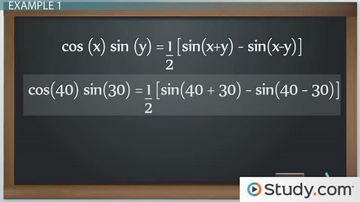 Product-to-Sum Identities | Formula, Derivation & Examples