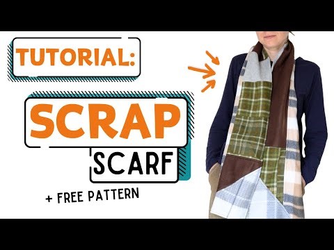 Tutorial: How to Make a Fleece Scarf with Scraps of Fabric