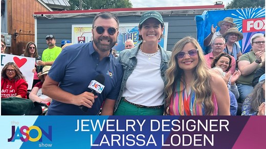 9K views · 162 reactions | Larissa Loden Jewelry is known for her one of a kind designs. Now, she's putting a Fair spin on some of her creations. She joins Jason & Falen to talk about her inspiration and show off the new designs. | The Jason Show | Facebook