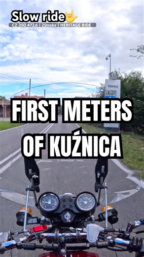 Entering Kuźnica — CZ 350 Heritage Ride | #SlowRideWorldwide