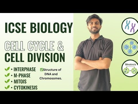 Icse class 10 BIOLOGY chapter 1| Cell cycle and cell division and structure of chromosome | One shot