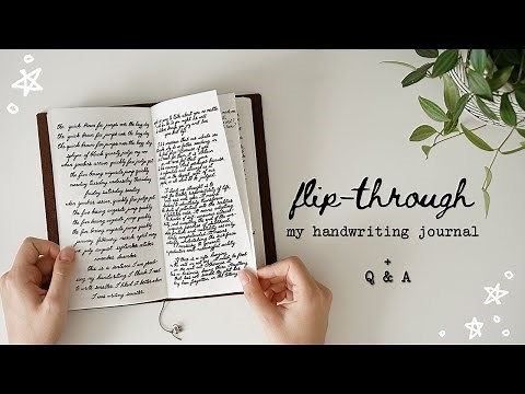 a flip through my handwriting journal // handwriting tips + q & a