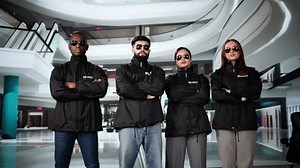 Retail Mall Security Guard Team Standing. Shop Or Store Protection