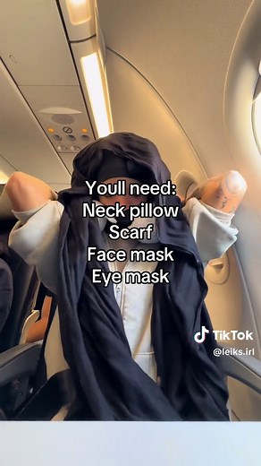 The Ultimate Scarf Hack to Sleep Comfortably on a Plane