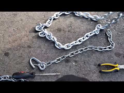 Installing Heavy Duty Tow Chains To the Enclosed Trailer! (4K)
