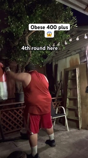 400 pounds and obese exercise Boxing 🥊 #weightlossjourney #fyp #explorepage #weightloss #boxing