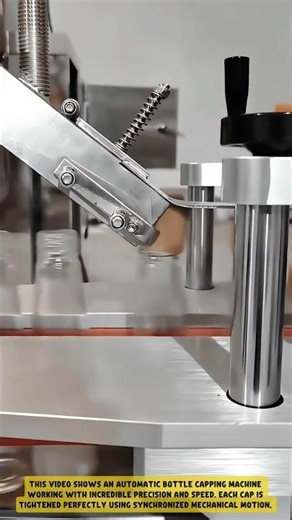 Super Fast Bottle Capping Machine ⚙️ Speed and Precision in One Motion #oddlysatisfying