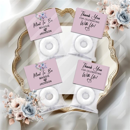 Custom 'mint to Be' Wedding Favors: Personalized Party Tags - Etsy